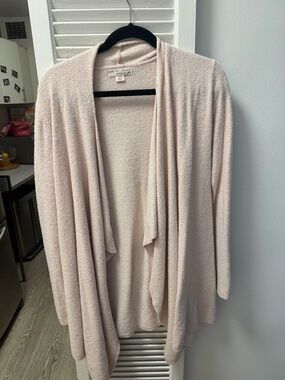 Barefoot Dreams Open-Front Cardigan - Light Blush